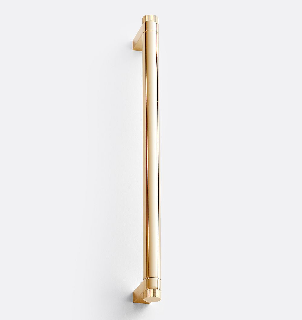 West Slope Appliance Pull, 12"" - Aged Brass | Rejuvenation