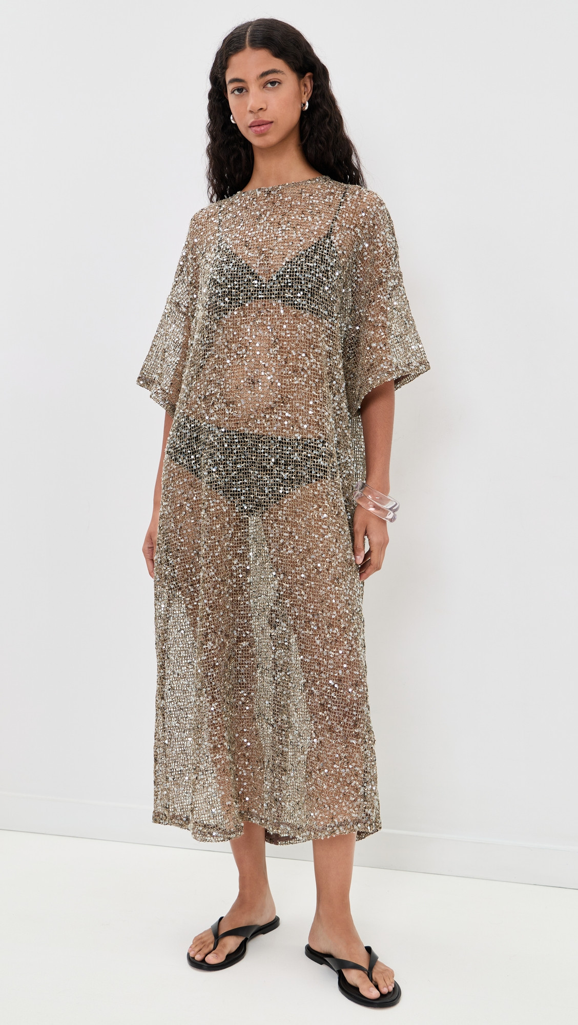 VRG GRL Ivette Sequin Dress Mocha M | Shopbop