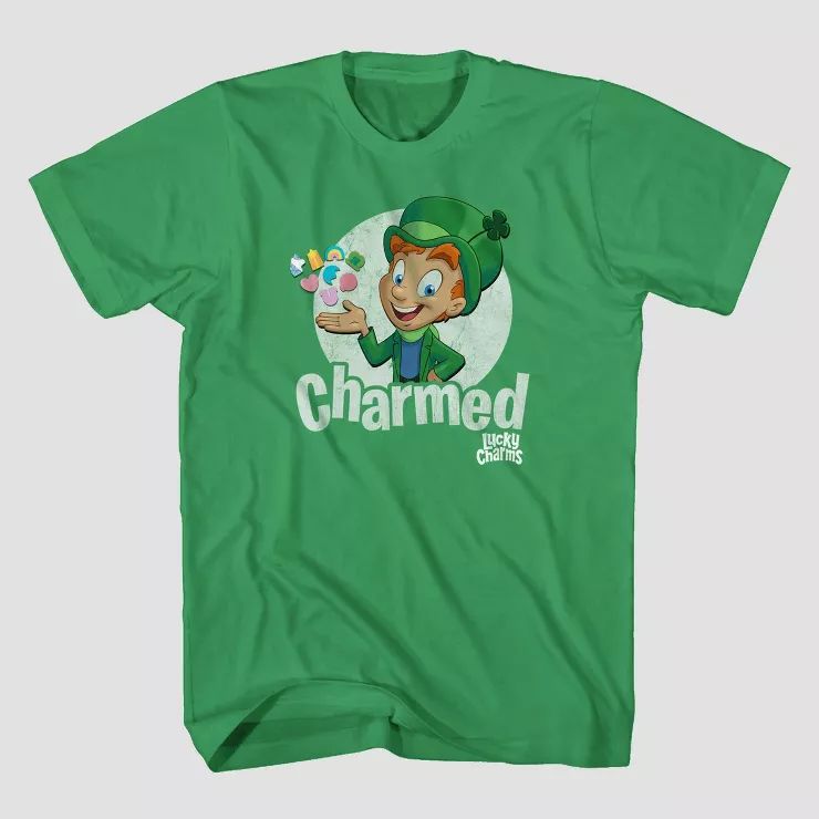 Men's Lucky Charms Short Sleeve Graphic T-Shirt - Green | Target
