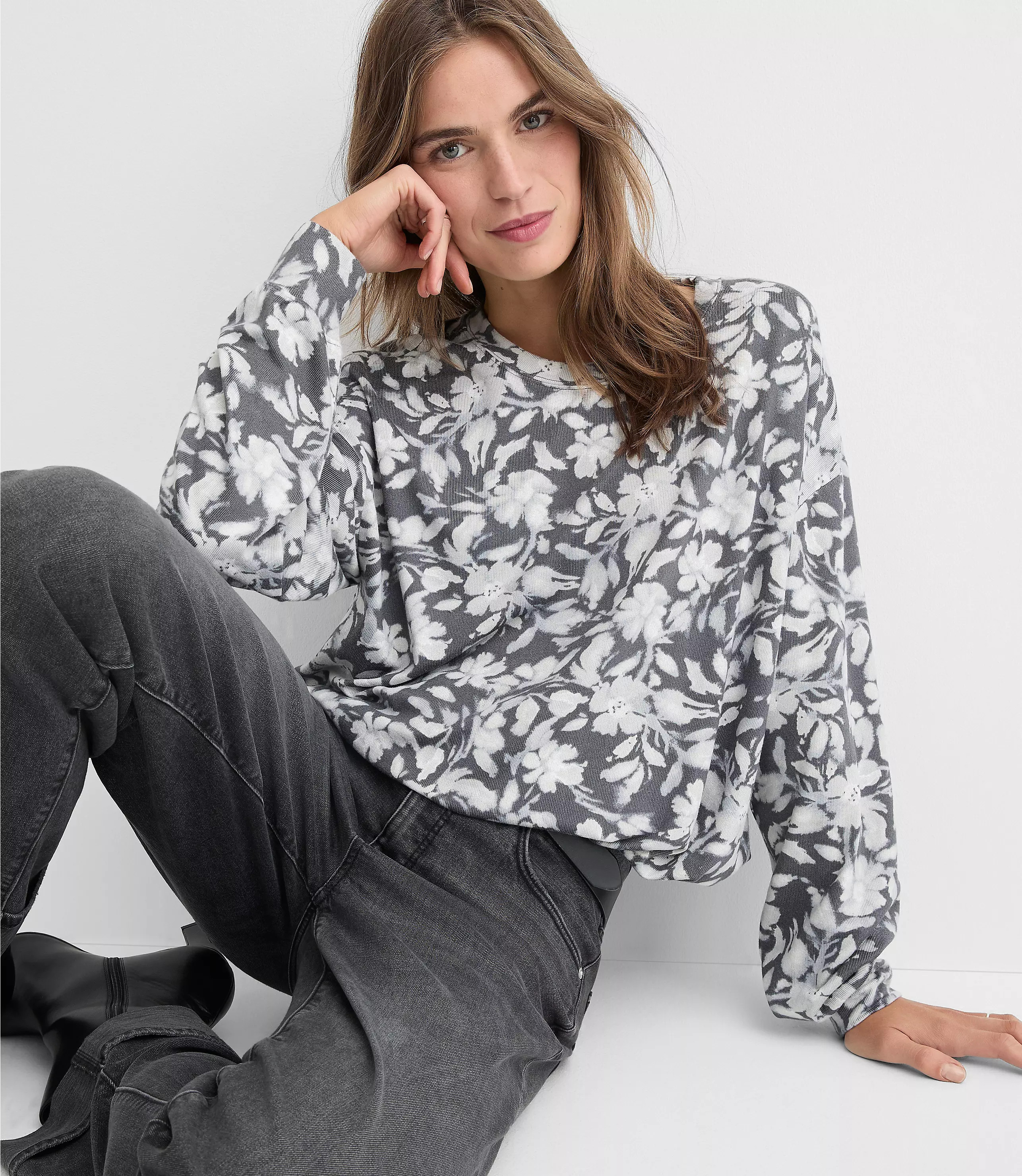 Floral Bubble Top | LOFT