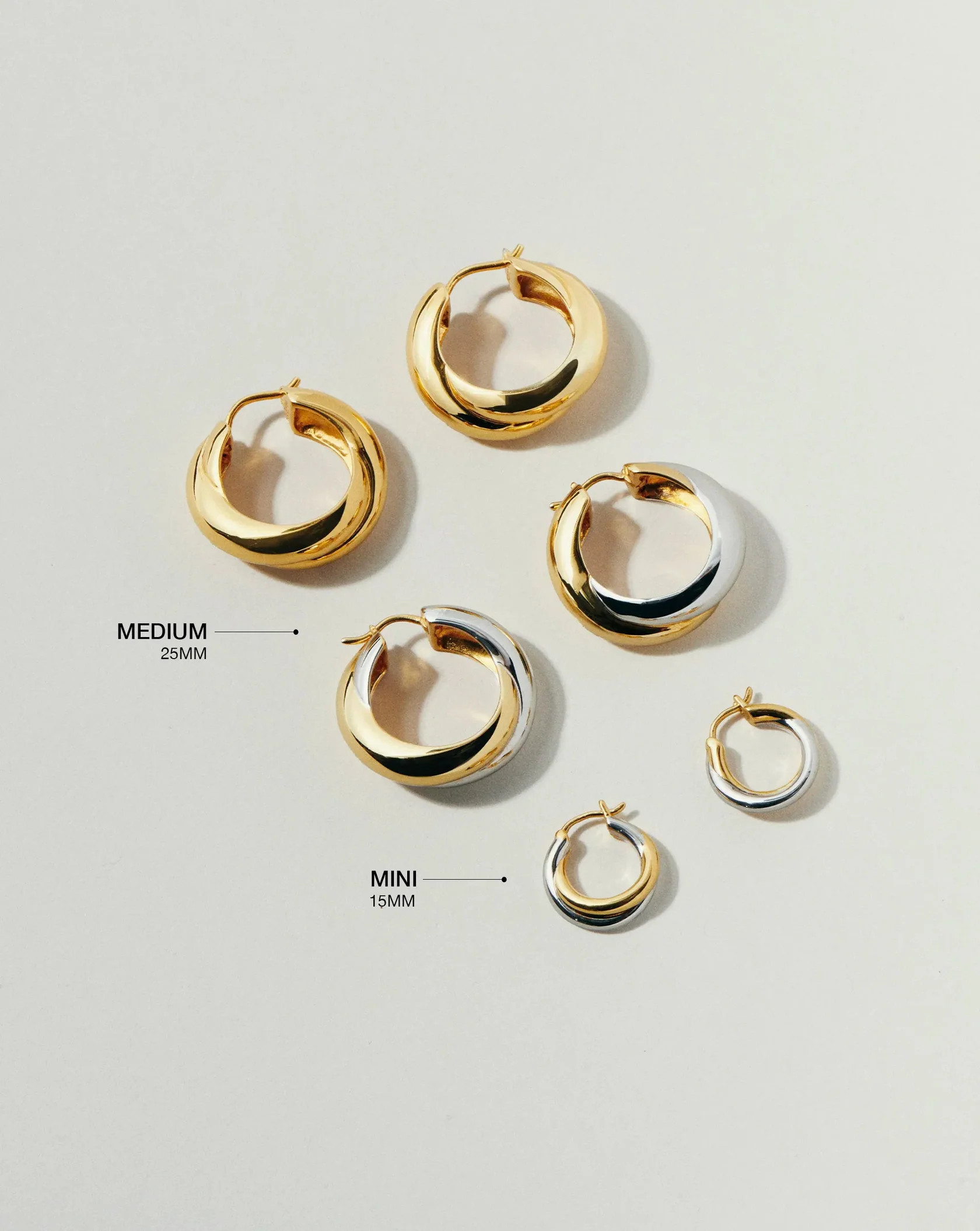 Lucy Williams Chunky Medium Entwine Hoop Earrings | Gold | Missoma UK