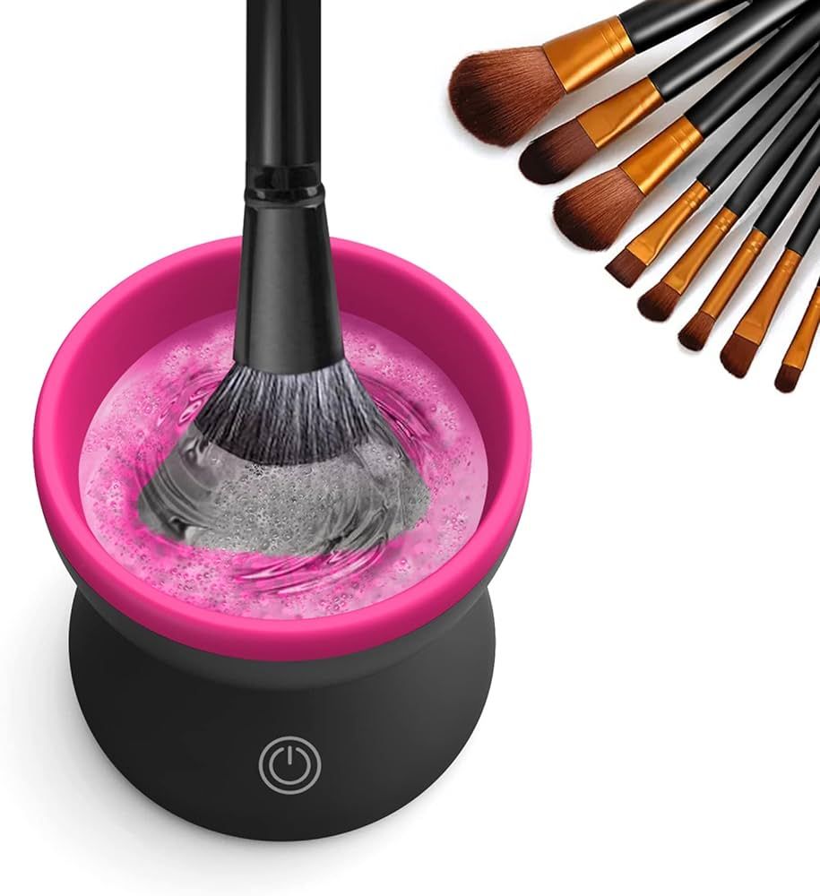 Electric Makeup Brush Cleaner Machine - Alyfini Portable Automatic USB Cosmetic Brush Cleaner Too... | Amazon (US)