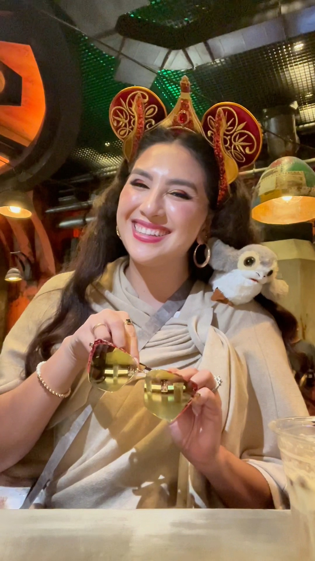 If you’re a Star Wars fan & specifically love Queen Amidala you’ll love these 😍

My porg is just so cute & fluffy! I enjoy taking him on my adventures in Galaxy’s Edge in Batuu 🌌

The Mickey ears are special because it’s from the 25th anniversary! The details on these are stunning ♥️

These Queen Amidala sunglasses are gorgeous! 🕶️Love that they are polarized & has marble detailing on the sides with red & gold ✨These sunglasses give a sophisticated look fit for a queen 💯

This shawl is so lightweight & warm 🥰 I’ve used it for my Star Wars outfits & also for non Disney days. It’s soft & elegant! You’ll want one in every color 🤎 Get it now while it’s on sale for prime day 🛍️

If you’re looking for gold jewelry these are some of my go to rings & bracelets! 

My eyeshadow look came from a Snow White Disney palette 🤭 but it worked for this Disney bound ♥️

And I love having my nails done! When I don’t I feel off. These are gorgeous because the French tip is a subtle iridescent 😍 You’ll look like you just came out of the salon while paying SIGNIFICANTLY LESS 🔥

Have any questions leave them in the comments 🫶🏼

Disney style, Star Wars outfit, Disney bound, Queen Amidala, Disney sunglasses, Disney makeup, Disney Mickey Mouse ears, Disney shoulder plush, salon nails, press on nails, Angie’s magical style, Disney style, Star Wars gift guide 

#LTKxPrimeDay #LTKBeauty #LTKGiftGuide