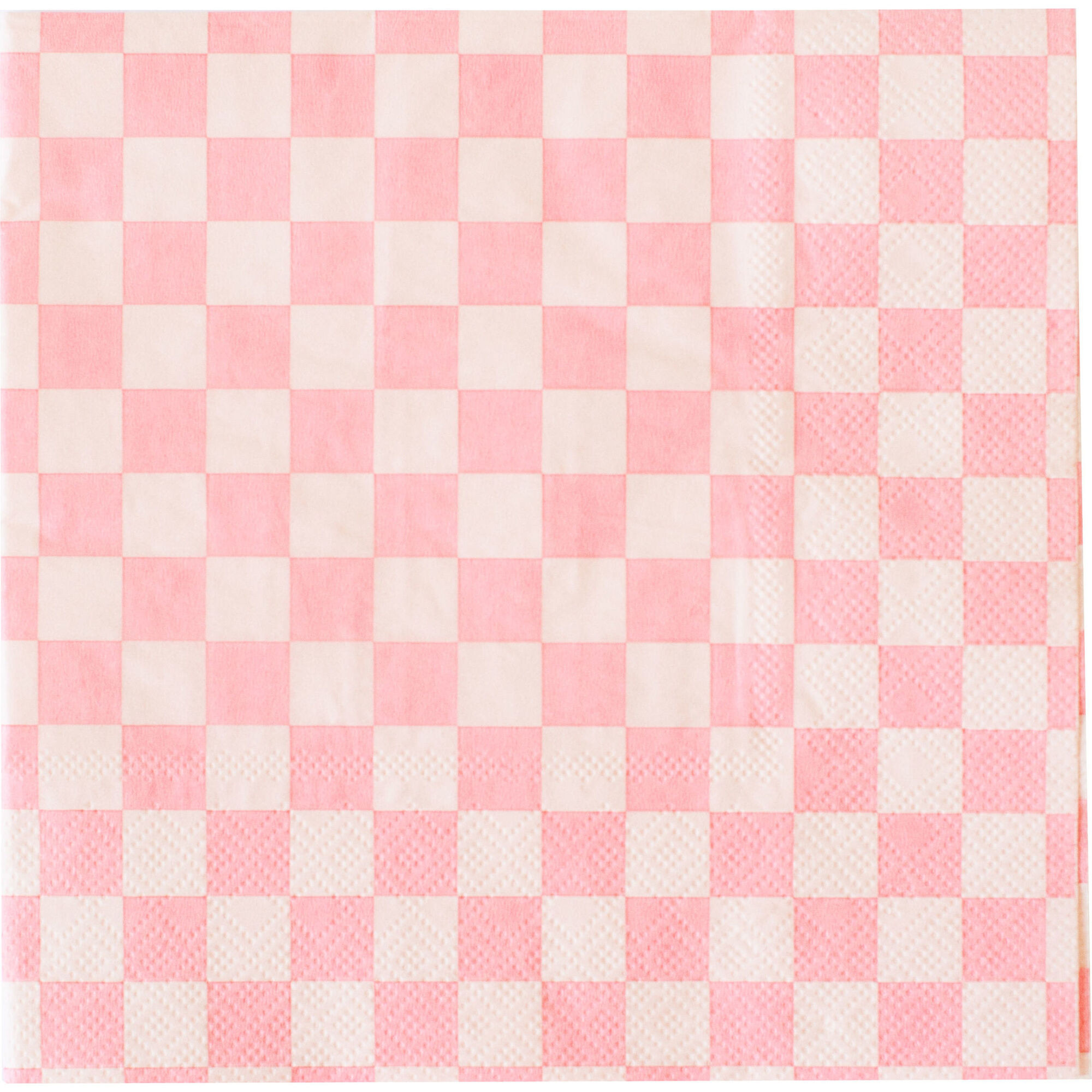 Check It! Tickle Me Pink Small Napkins | Maisonette
