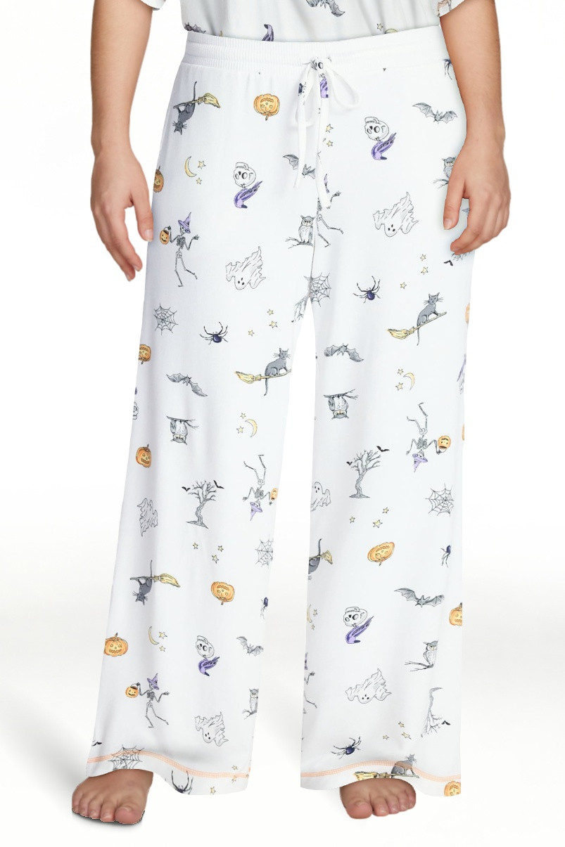 Halloween and Fall Women's Hacci Knit Sleep Pants from Way to Celebrate, 29.5" Inseam, Sizes XS-3... | Walmart (US)