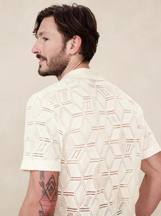 Headlands Open-Knit Polo | Banana Republic (US)