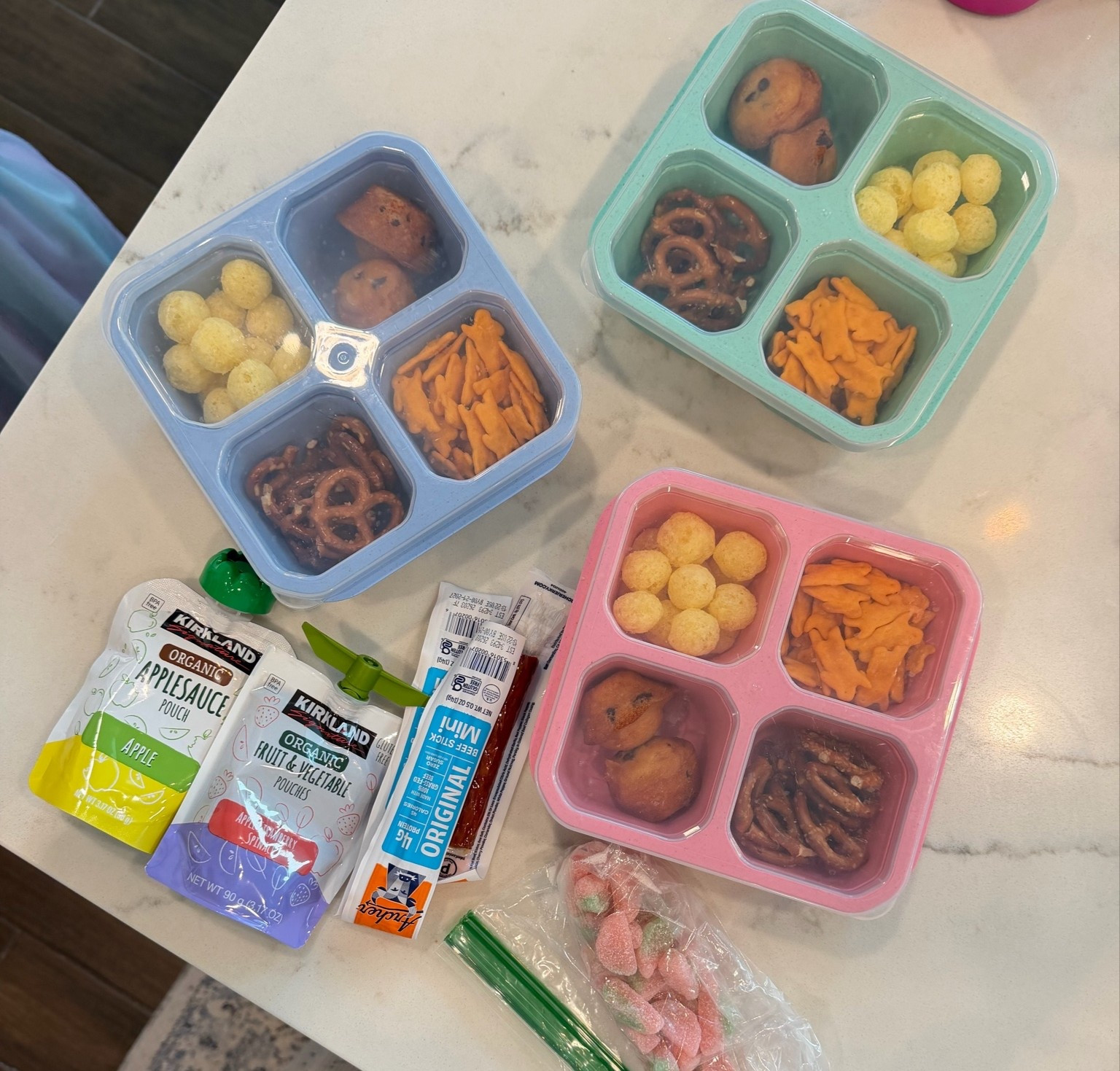 DIY snack trays! They stack and easy to pack up! Linking them and my other favs!