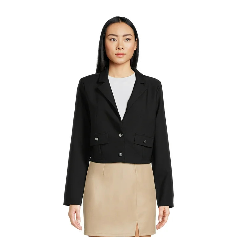 Madden NYC Juniors Cropped Blazer | Walmart (US)