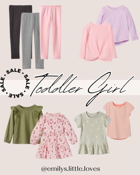 Toddler girl fall clothes! Toddler girl clothes on sale at target - the dress is $12 and the rest is under $10. Toddler girl leggings, toddler girl basics 

#LTKsalealert #LTKkids