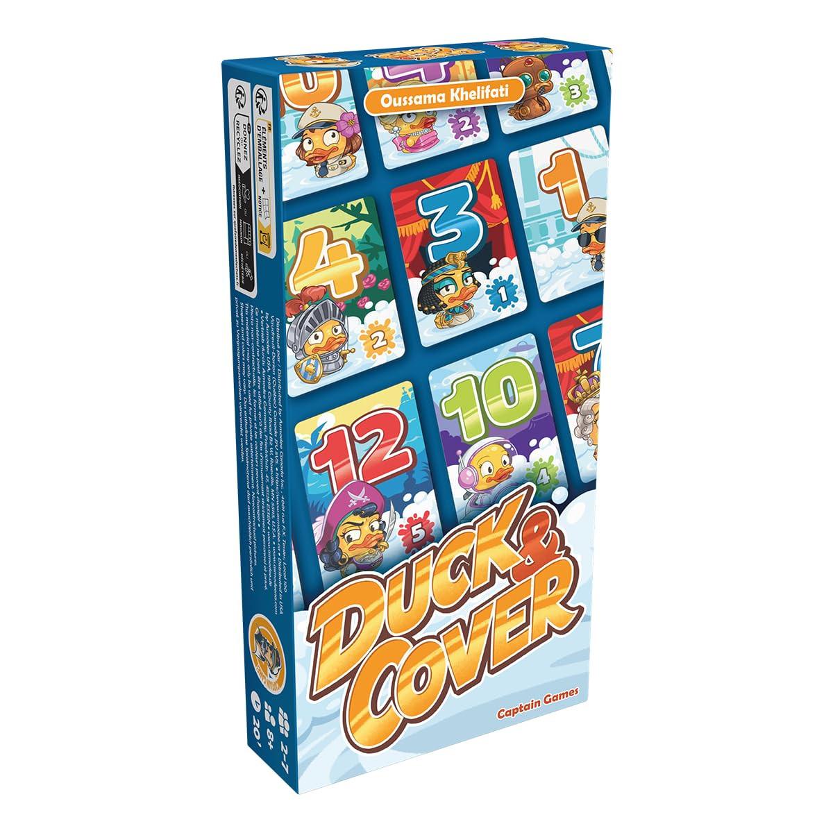 Captain Games Duck and Cover Party Game - Fun Fast-Paced Card Game for Family Game Night, Hilario... | Amazon (US)