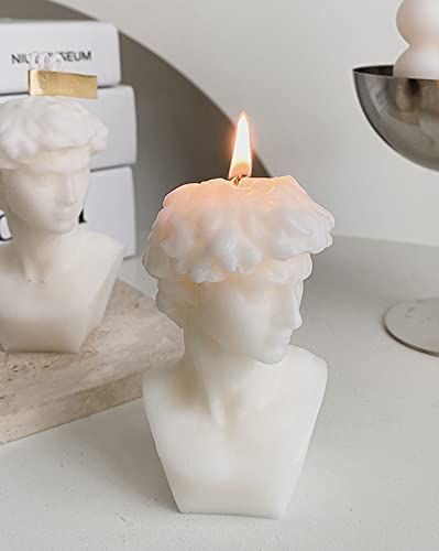 David Bust Statue Scented Candle,110G Aroma Soy Wax Greek Aesthetic Decorative Candle for Table P... | Amazon (US)