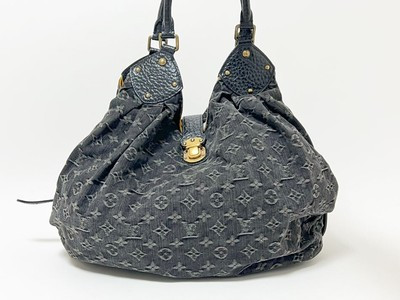 LOUIS VUITTON Shoulder Bag XL M95510 Monogram Denim Noir FL0028 LV  | eBay | eBay UK