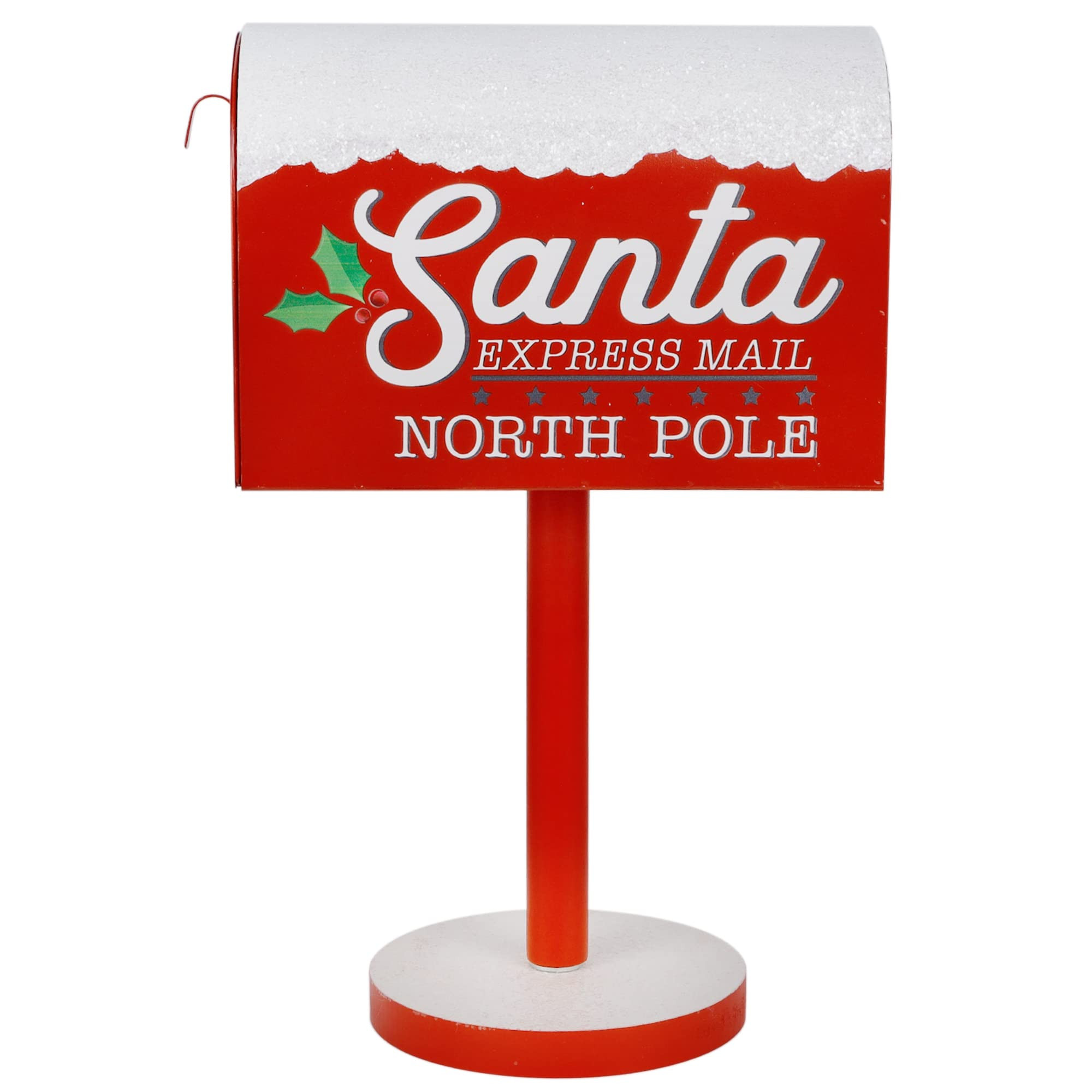 Christmas Decorations Santa Mailbox, 15.5" H x 9.5" W Express Mail to North Pole Metal Letter Box... | Amazon (US)