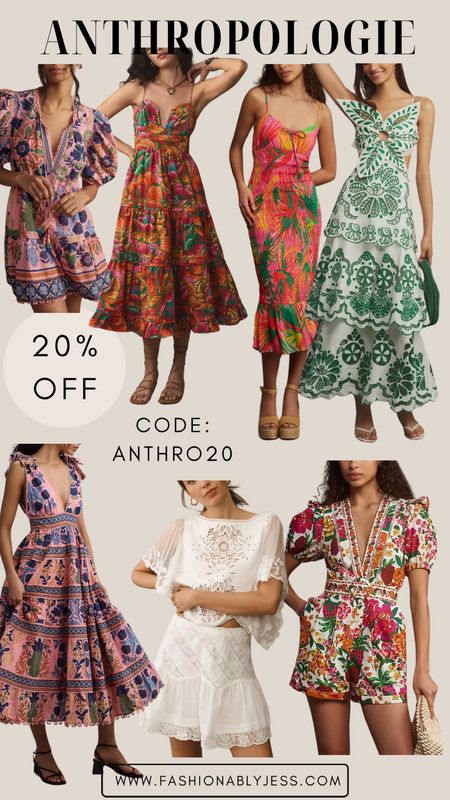 Use code: ANTHRO20 for 20% off the cutest summer outfits and dresses

#LTKStyleTip #LTKSaleAlert #LTKOver40