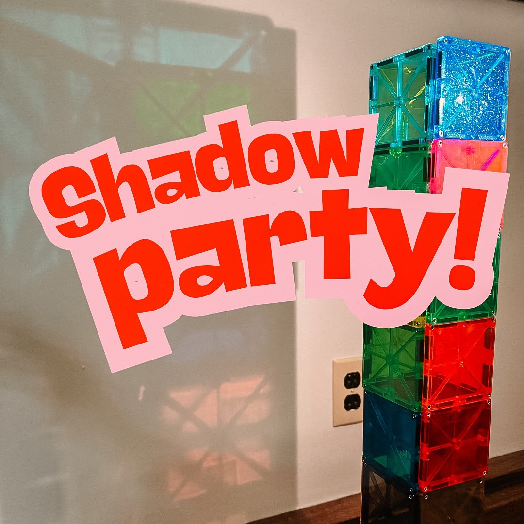Turn the lights out and grab your flashlights 🔦

It’s a shadow party! Explore colors, shapes, and shadows with the lights out. Use. Your MAGNATILES for a fun way to learn through play!

Learn through play | MAGNATILES | teacher

#learnthroughplay #magnatiles #shadows #teacher #party