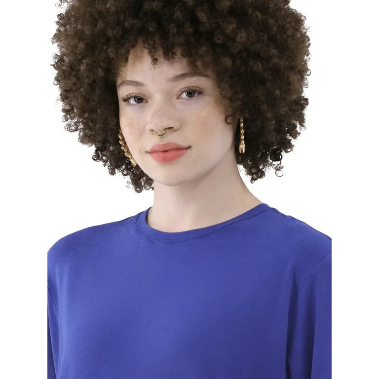 No Boundaries Cotton Long Sleeve Tshirt, Sizes XS-3XL | Walmart (US)