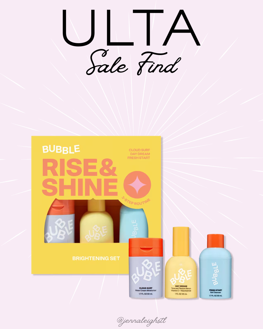 Ulta sale find, the Bubble Rise and Shine Brightening Set is on sale right now. Such a cute skincare set and a great way to try some of their popular products for less. 

 #LTKmorningroutine #LTKSaleAlert #LTKBeauty