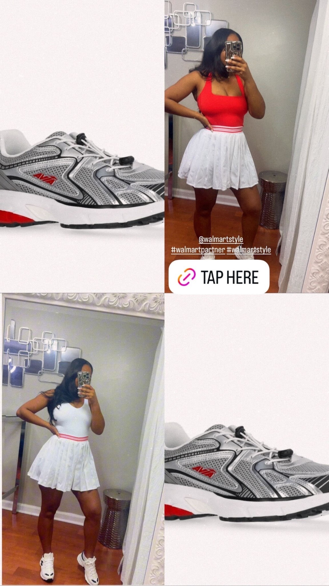 Walmart Avia Set.

spring outfits 2026

 #walmartpartner #walmartstyle 
@walmartstyle 

5”3 163lb 44hips 
I’m wearing a small top and med pants. 
small tennis dress . 

This Walmart Avia set is giving sporty & cute ❤️

matching tennis skirt with top is such a vibe for spring. Perfect for errands, casual days, or sporty  athleisure look.

All of these items come in a variety of sizes and colors, so there’s something for everyone!

spring outfits 2026 

walmart two piece  set
walmart activewear finds
walmart fashion finds 2026
walmart must have 
walmart summer  2026
clothes


#LTKActive #LTKSpringSale