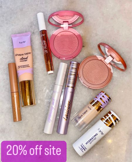Tarte beauty. Stocking stuffers. Makeup. 

Blush: blushing bride (wintry berry color. Makes the perfected “cold” flushed cheek)

Seduce (nude rose color. Perfect everyday all season color) 