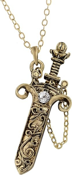 Alilang Antique Fantasy Medieval Renaissance Removable Scabbard Rune Sword Dagger Pendant Necklace | Amazon (US)