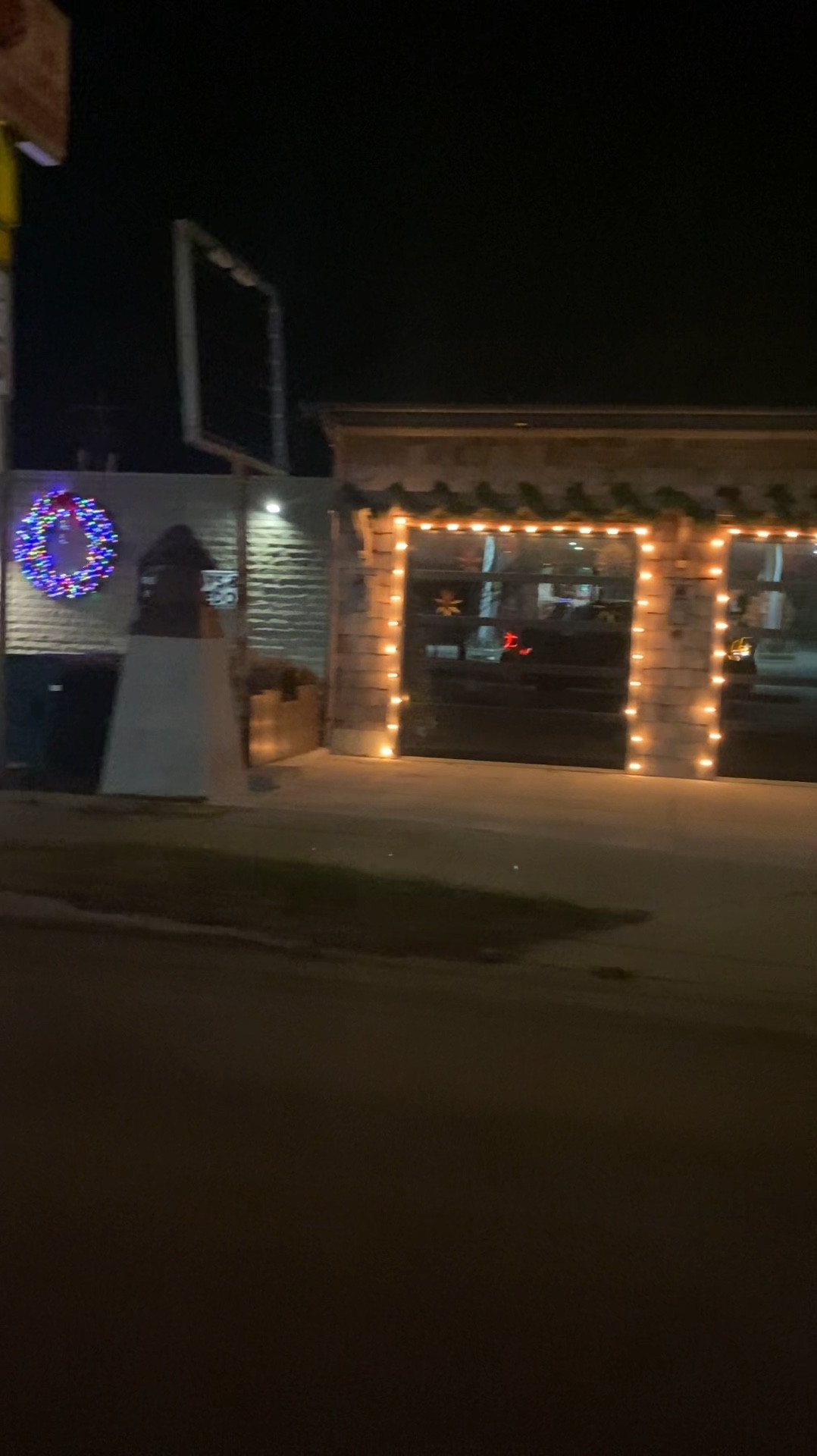 Old fashioned outdoor Christmas lights around my shop windows. Christmas display, incandescent bulbs, large bulbs, holiday decor, holiday decorations, vintage decor, cabin feels, warm white lights.

#LTKSeasonal #LTKHoliday #LTKHome