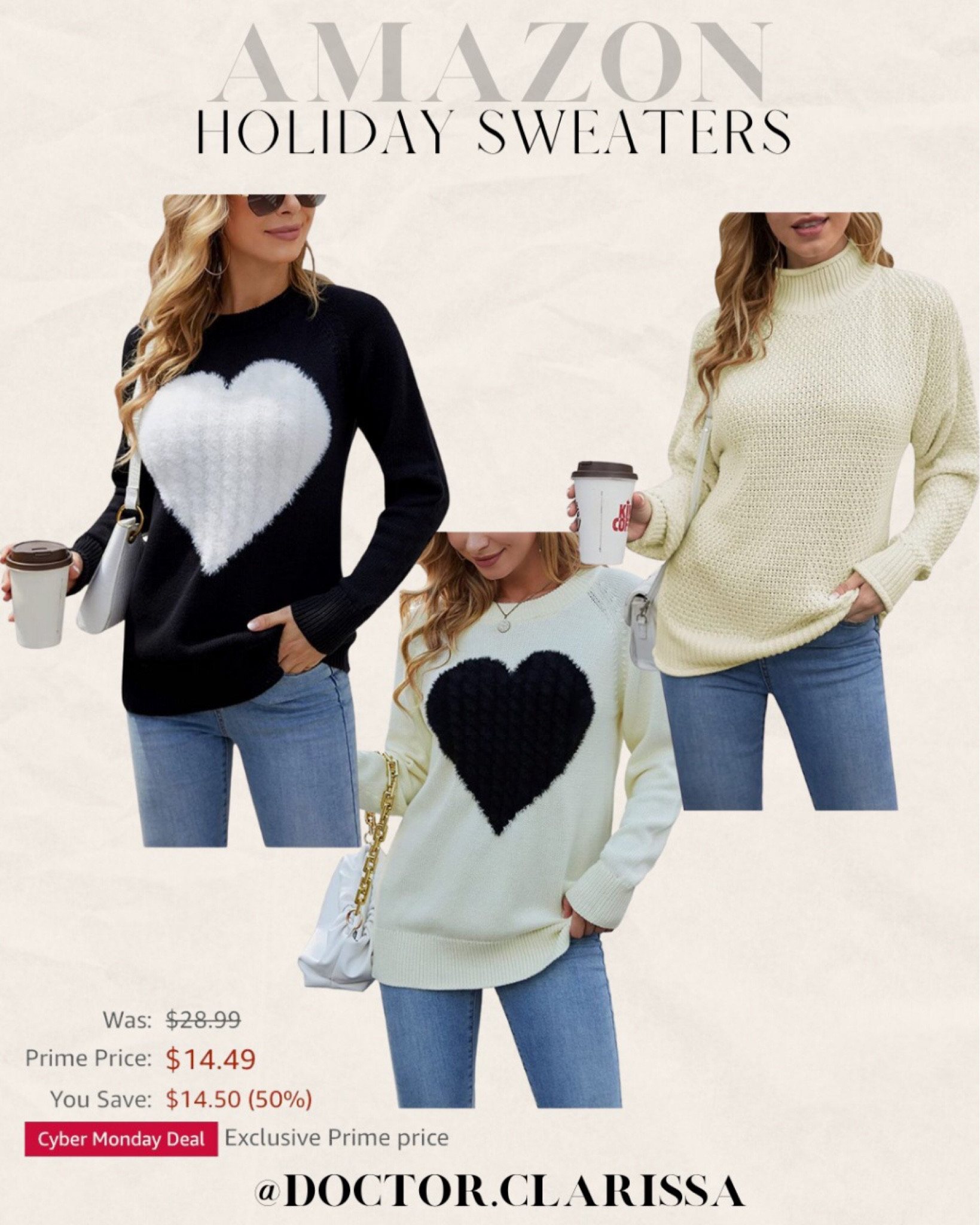 Amazon Holiday sweaters on Cyber Monday Deal

#LTKsalealert #LTKHoliday #LTKCyberweek