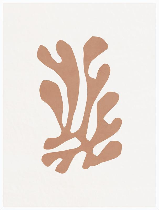 SNOW FLOWER - TERRACOTTA 02 | Artfully Walls