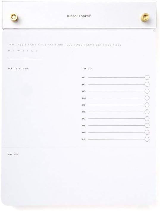 RUSSELL+HAZEL Acrylic Drafter’s Tablet, 6.375” W x 8.4375“ H, white (55748) | Amazon (US)