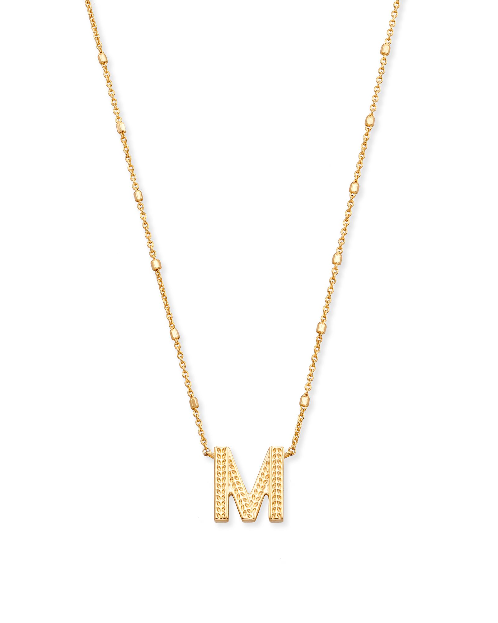 Letter R Pendant Necklace in Gold | Kendra Scott