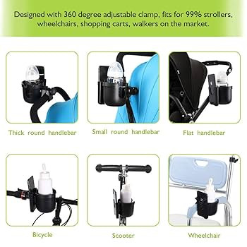 Accmor Stroller Cup Holder with Phone Holder, Bike Cup Holder, Universal Cup Holder for Uppababy ... | Amazon (US)