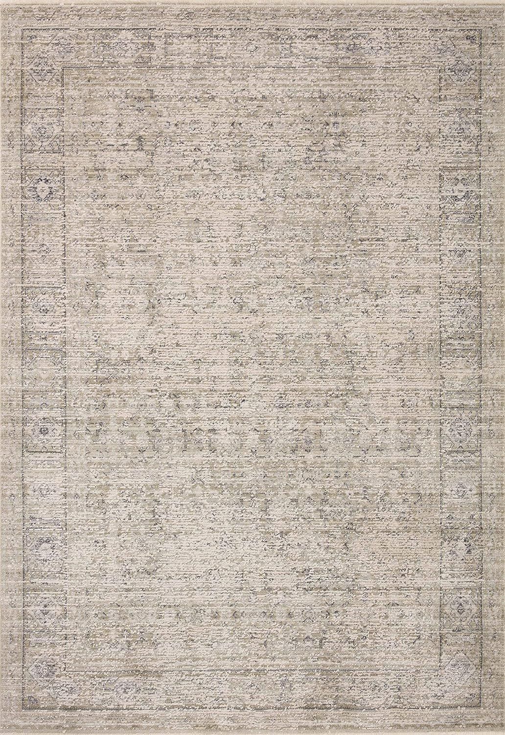 Amber Lewis x Loloi Alie Collection ALE-03 Taupe / Dove, Traditional 5'-3" x 7'-9" Area Rug | Amazon (US)