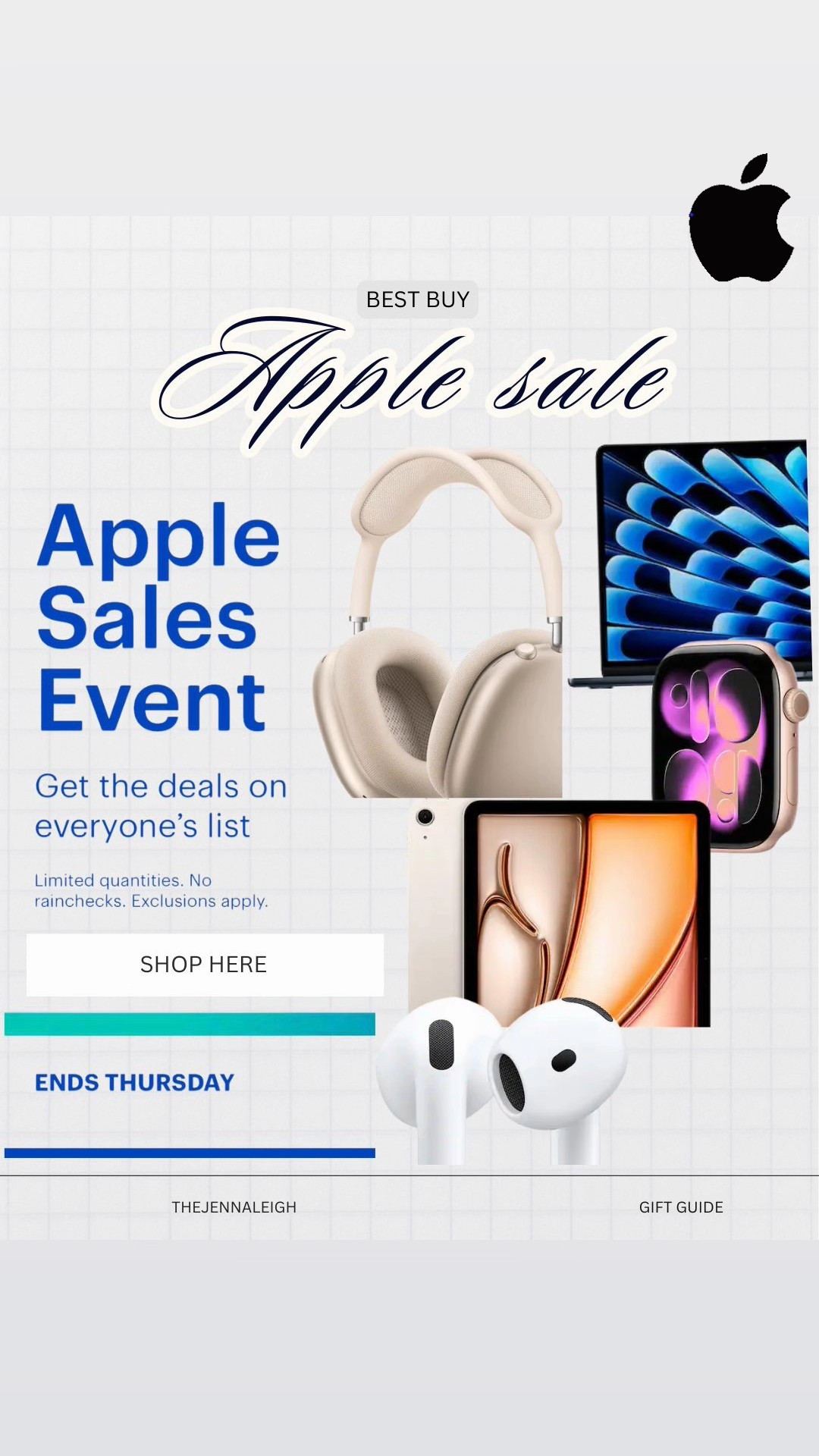 Best tech deals, gift ideas tech, Best Buy Apple deals 

Until Thursday! Most Apple products are $100+ off!! 💙

#LTKSaleAlert #LTKHoliday #LTKGiftGuide