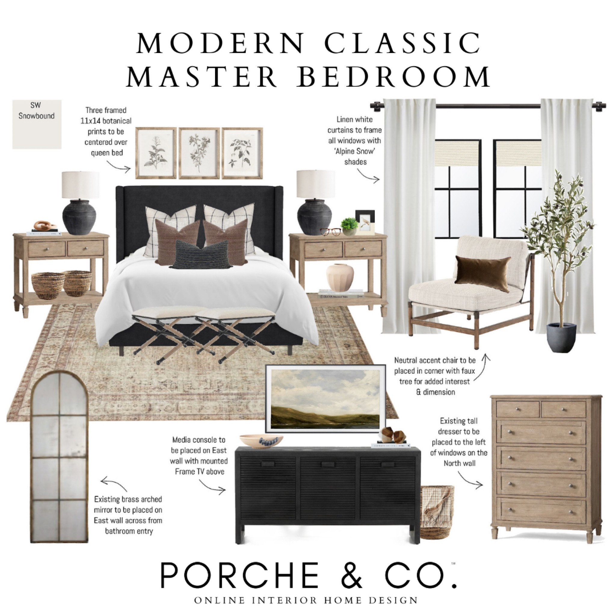 Bedroom design, bedroom mood board, mood board, upholstered bed, console, dresser, nightstands, bedroom inspo #bedroom #moodboard 

#LTKstyletip #LTKhome #LTKSeasonal