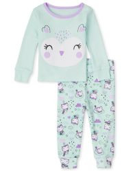 Baby And Toddler Girls Long Sleeve Owl Snug Fit Cotton Pajamas | The Children's Place | The Children's Place