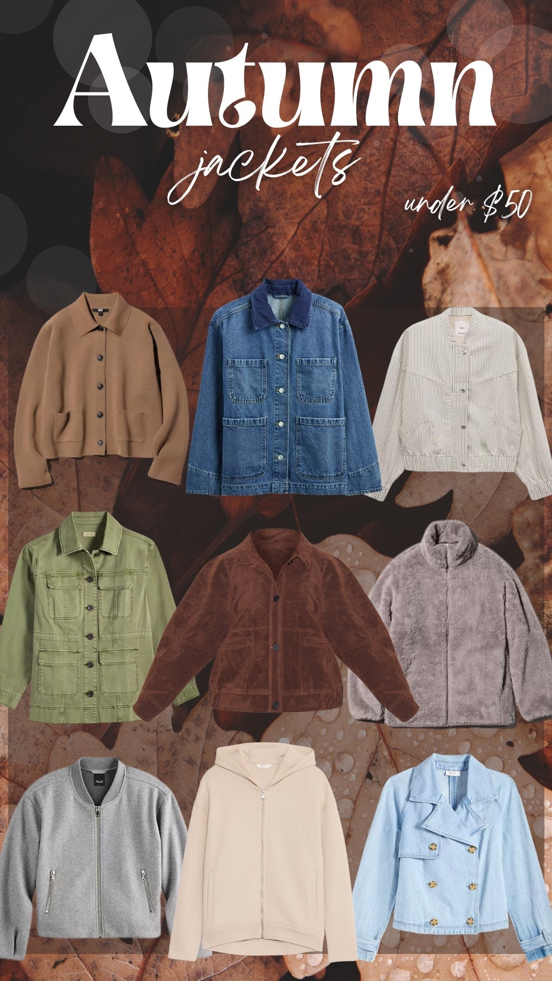 Jackets under $50 🍂 

#LTKFindsUnder50 #LTKSeasonal