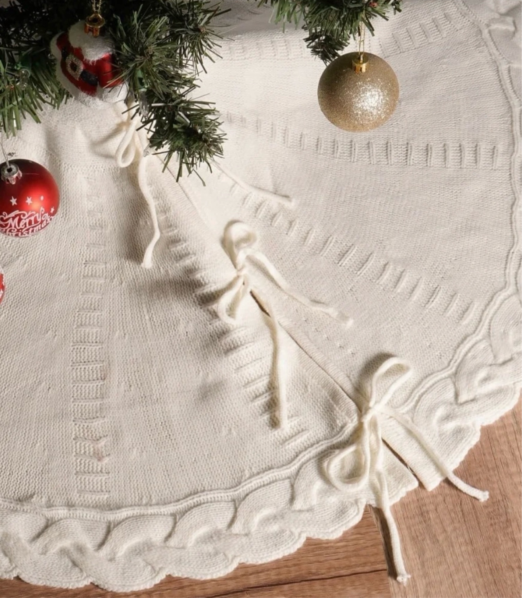 Tree skirt for the bow girlies 🎀 

#LTKSeasonal #LTKhome