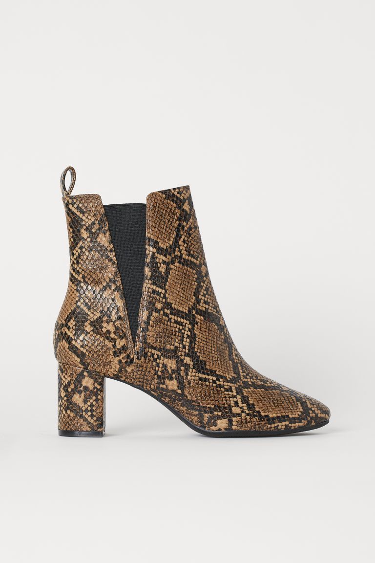 Ankle Boots with Side Panels | H&M (US + CA)