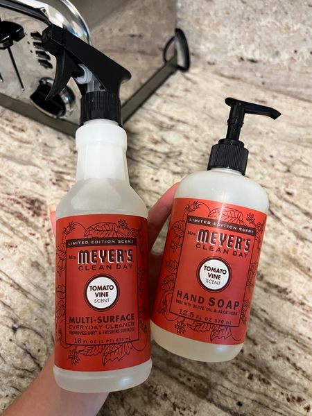 I was so excited to find Tomato Vine scented Mrs.Meyers cleaning spray today!! Obsessed with the way it smells. So clean and light.  The scent of summer 🍅 #targetfinds #cleaningmusthaves

#LTKSeasonal #LTKHome