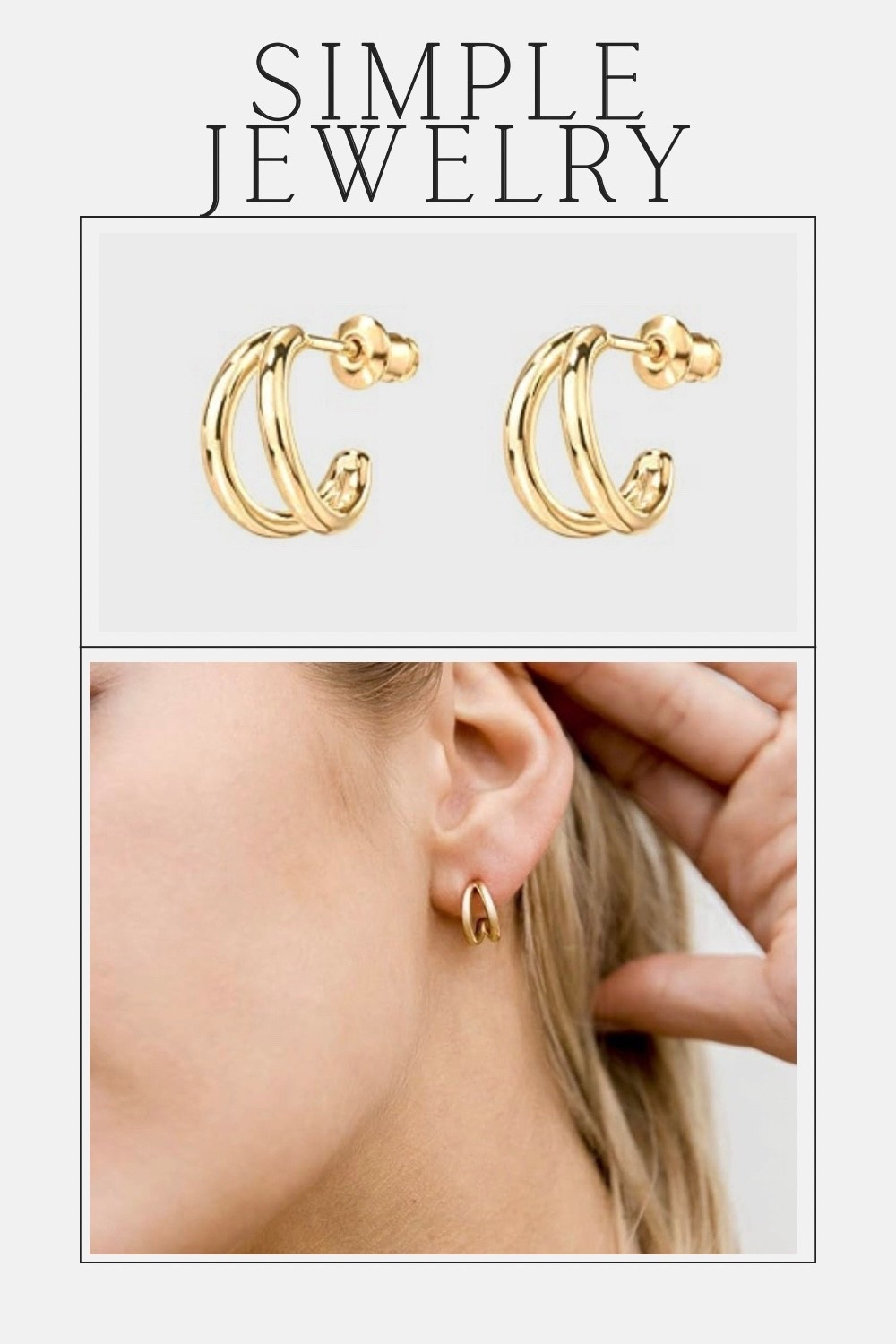 Simple gold hoops are one of those everyday pieces that instantly elevate any outfit. I love how these minimal earrings work with everything from casual denim looks to dressier outfits. #LTKunder50

#LTKWorkwear #LTKSpringSale