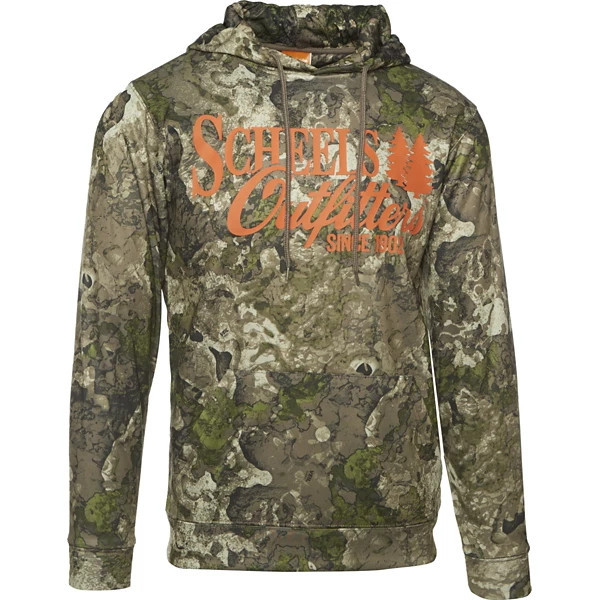 Men's Scheels Outfitters Camo Logo Hunting Hoodie Large V2 | Scheels Sports