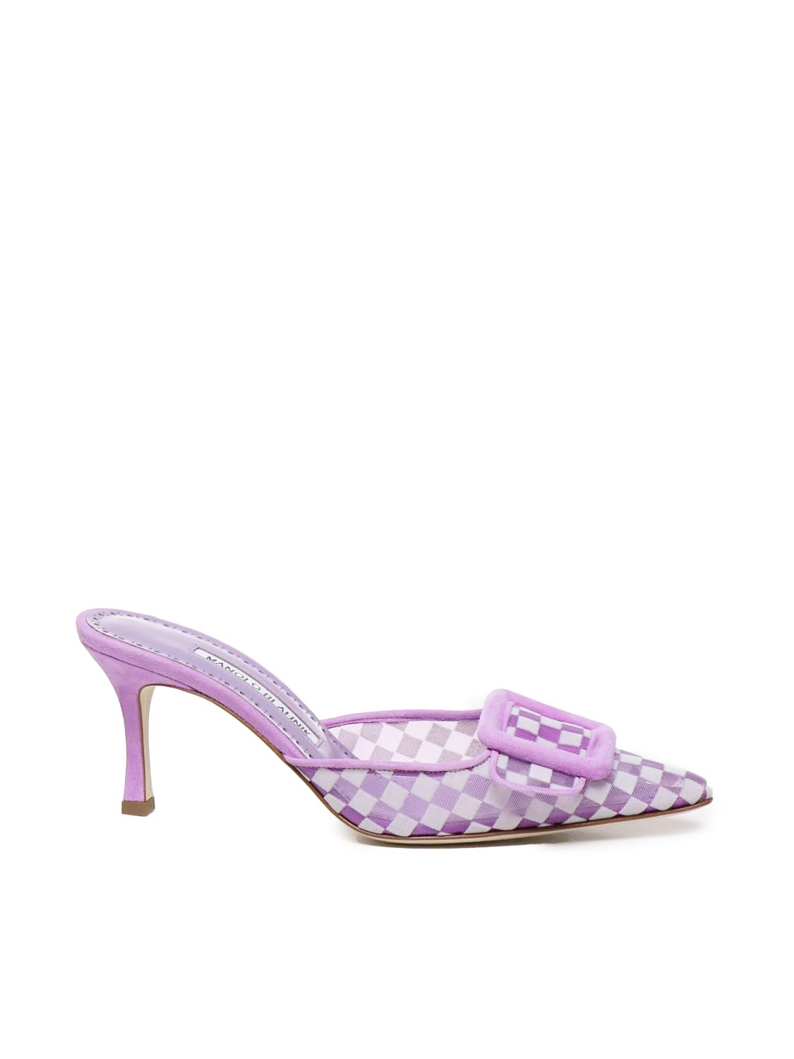 Manolo Blahnik Checked Mule Maysalebi | Italist.com US