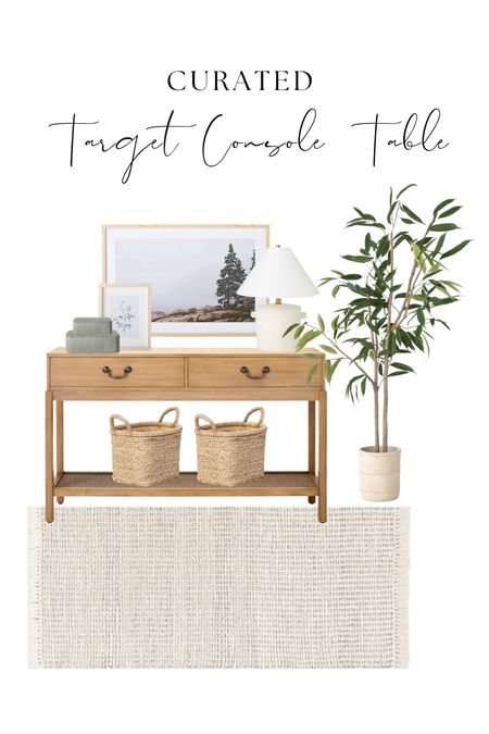 Curated console table, get this look!
Everything shown here is from Target. 
Spring home decor
Entryway
Area rug
Faux tree

#LTKFind #LTKhome #LTKstyletip