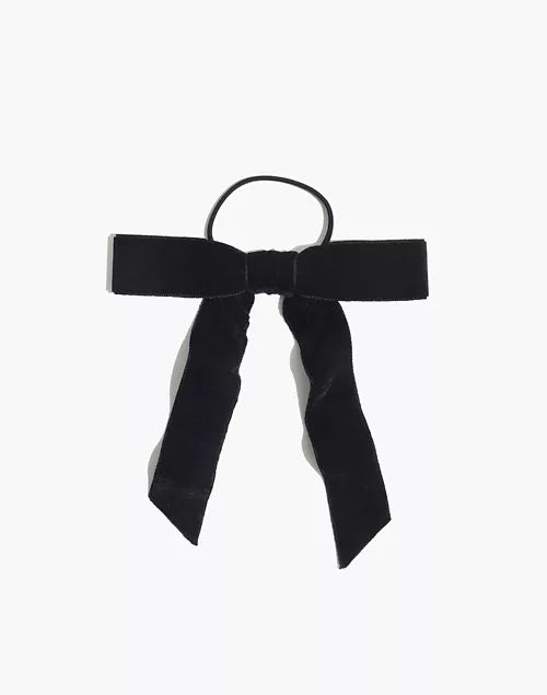 Velvet Bow Hair Tie | Madewell