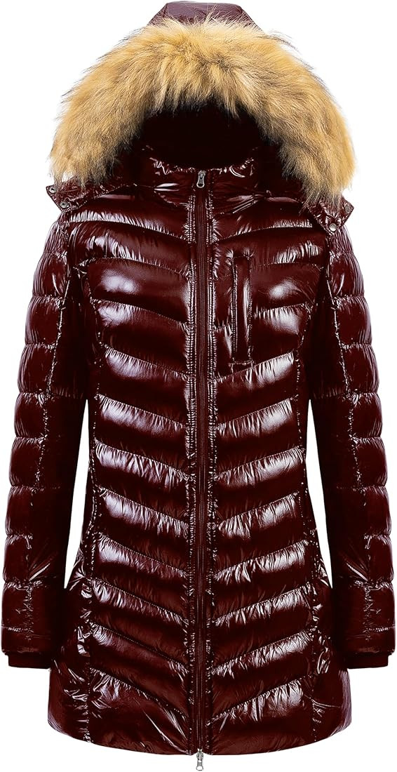 CREATMO US Women's Winter Hooded Coat Waterproof Warm Long Puffer Jacket Parka | Amazon (US)