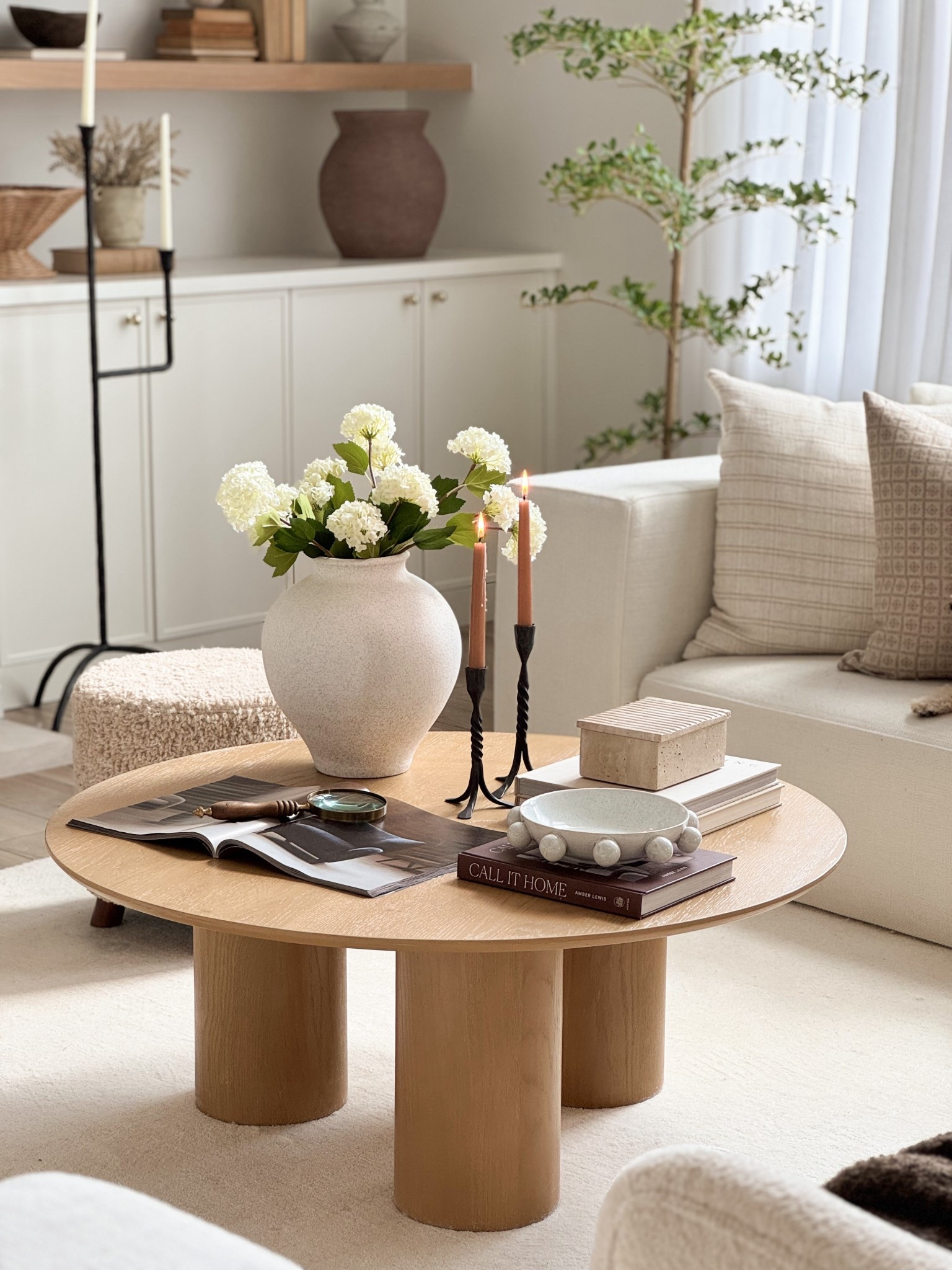 round coffee table styling inspo 🤎
easy, everyday pieces pulled together in the prettiest way

#LTKHome #LTKSeasonal #LTKOver40