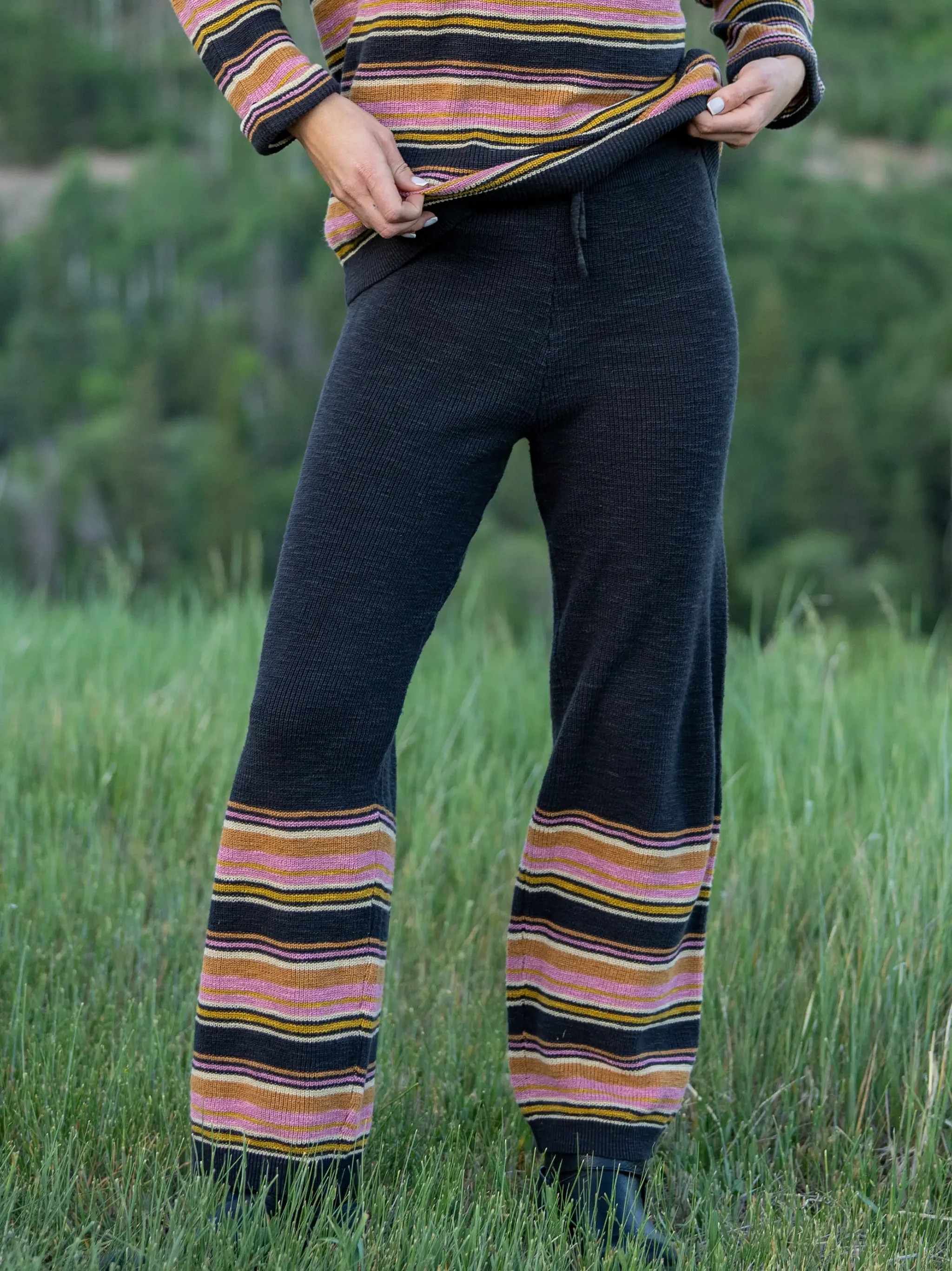 Lounge & Go Striped Cotton Set | Natural Life