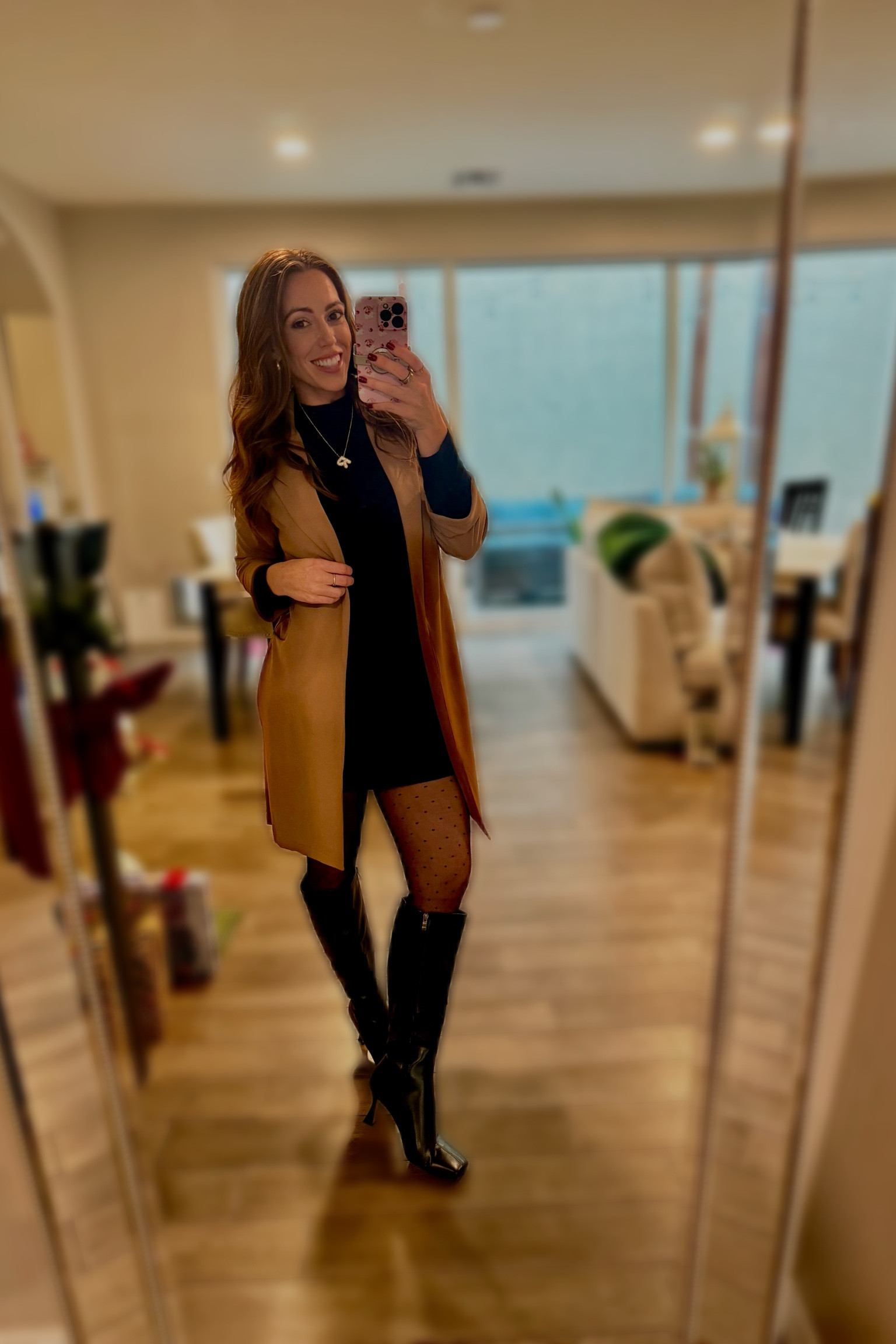 Perfect black winter dress