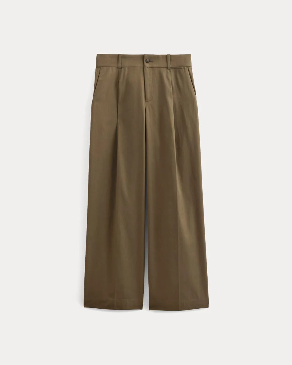 Wide-Leg Trouser in Buttersmooth | Deep Taupe | 30" Inseam | Everlane