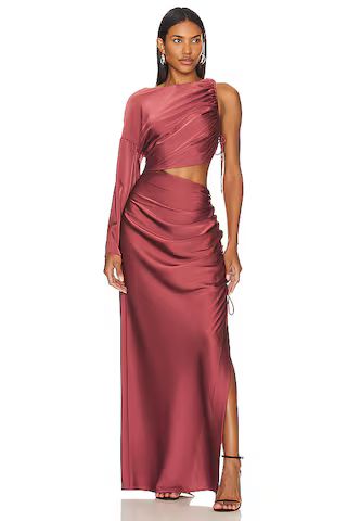 MISHA Andarta Gown in Rosewood from Revolve.com | Revolve Clothing (Global)