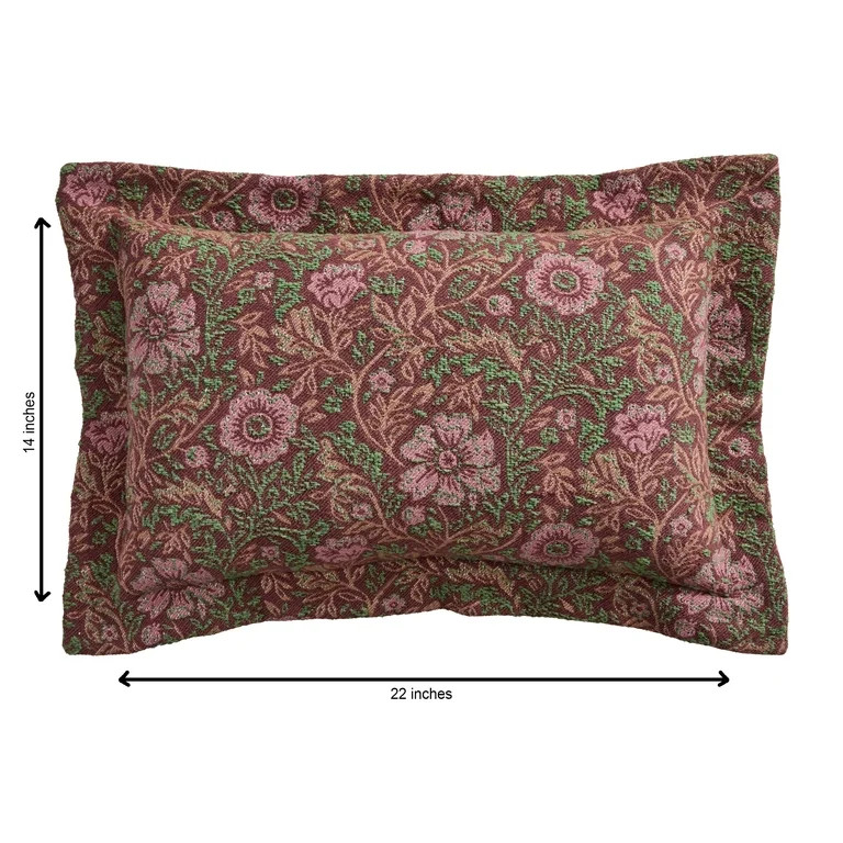 Better Homes & Gardens Edith Vine Decorative Lumbar Jacquard Pillow, 14 in x 22 in | Walmart (US)